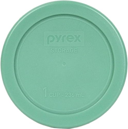 Miniatura 2 de Pyrex 7202-PC - Tapa redonda de plástico para 1 taza, paquete de 4 unidades, original Pyrex original, fabricada en los Estados Unidos