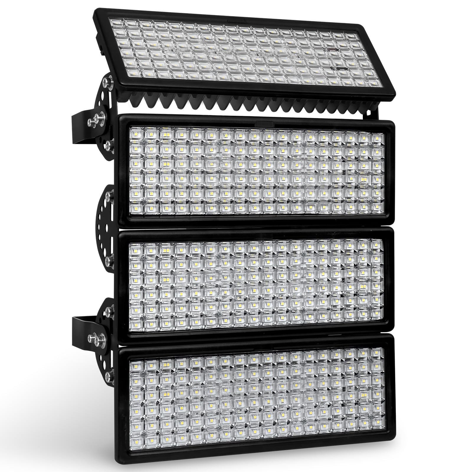 400W LED Flutlicht 56000LM, 85V-305V Weitspannung Scheinwerfer | 5000K. Flimmerfrei, IP67, 10KV. Robust & einfach montierbar. Geeignet für Sportplatz Baustellen. Generatorkompatibel