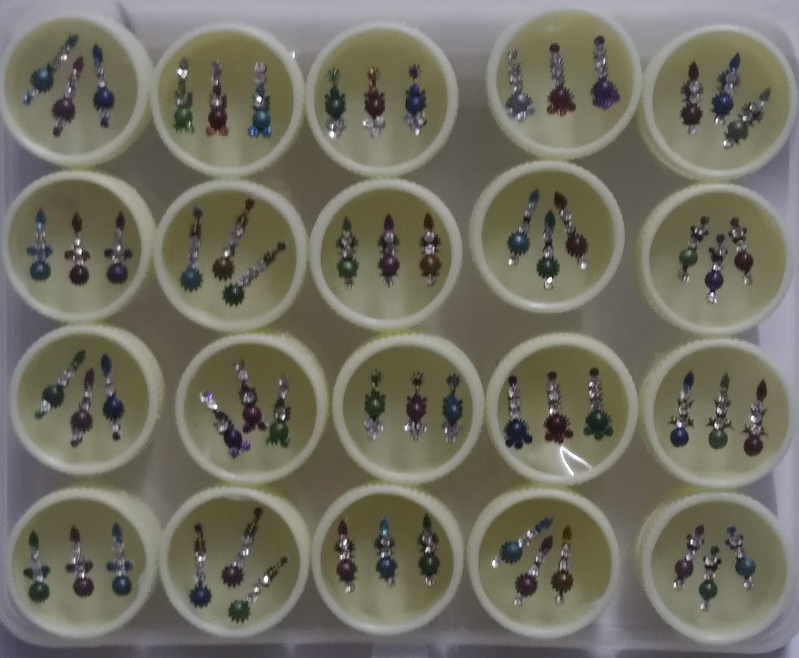 Fine Touch Gel Bindi for Girls and women for forehead (Medium Tikka)