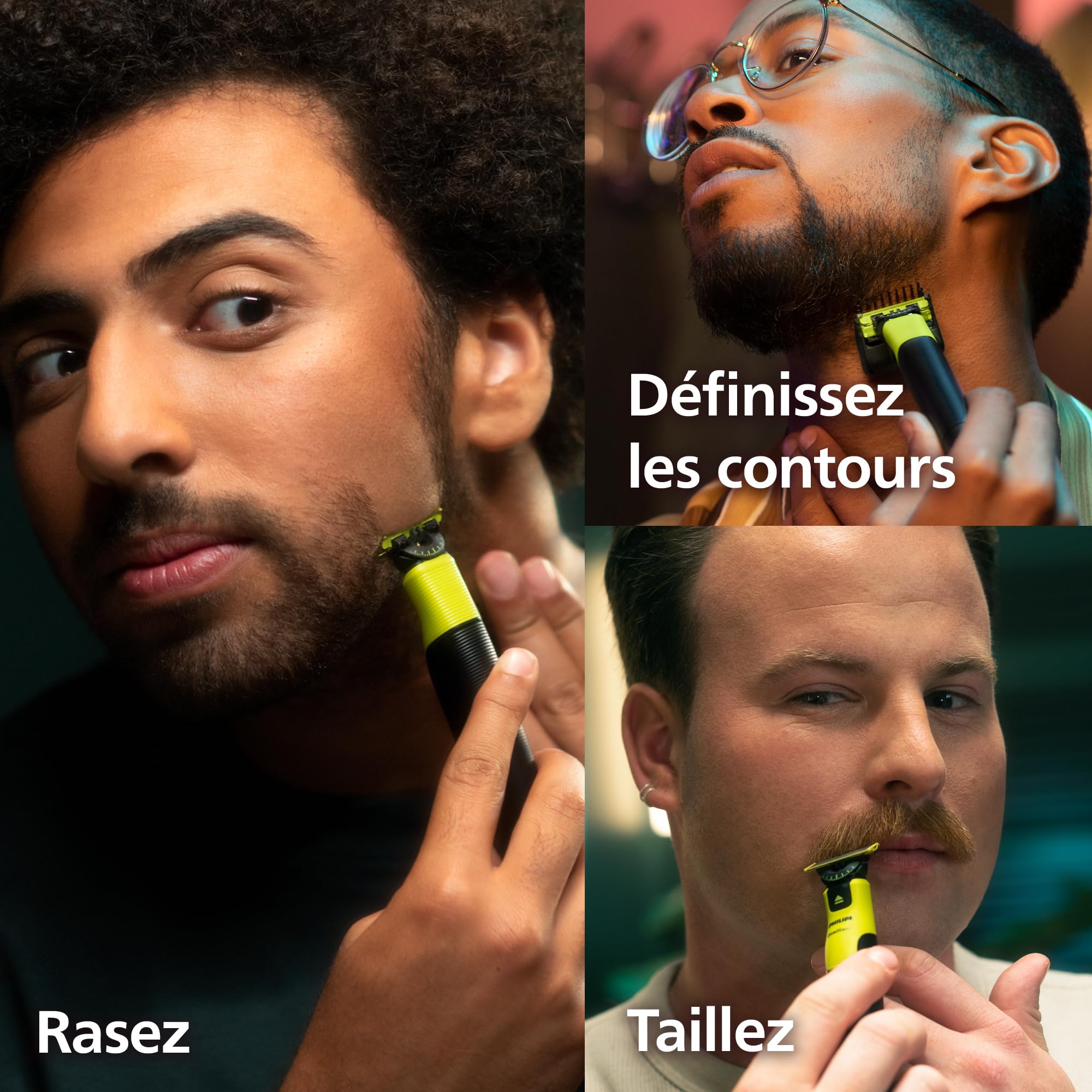 Philips OneBlade 360 avec connectivité Authentique Visage + Corps, Rasoir électrique, Tondeuse à Barbe, Technologie de Lame 360, 1 Lame 360, 1 Sabot réglable 5 en 1, 1 kit Corps, QP4631/65