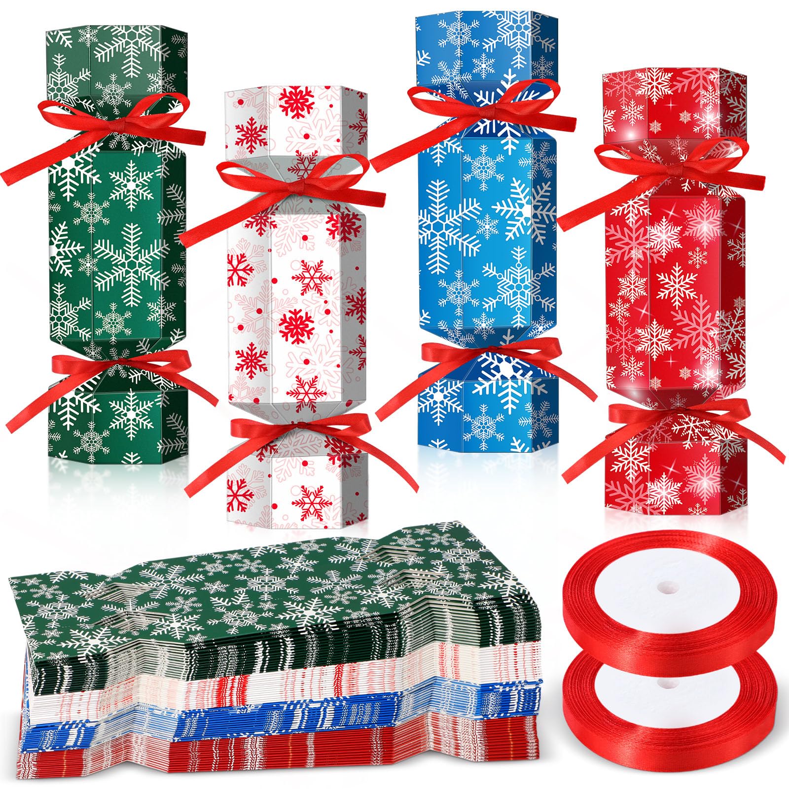 Amazon.com: Spakon 60 Pack Christmas Crackers No Snap DIY Table