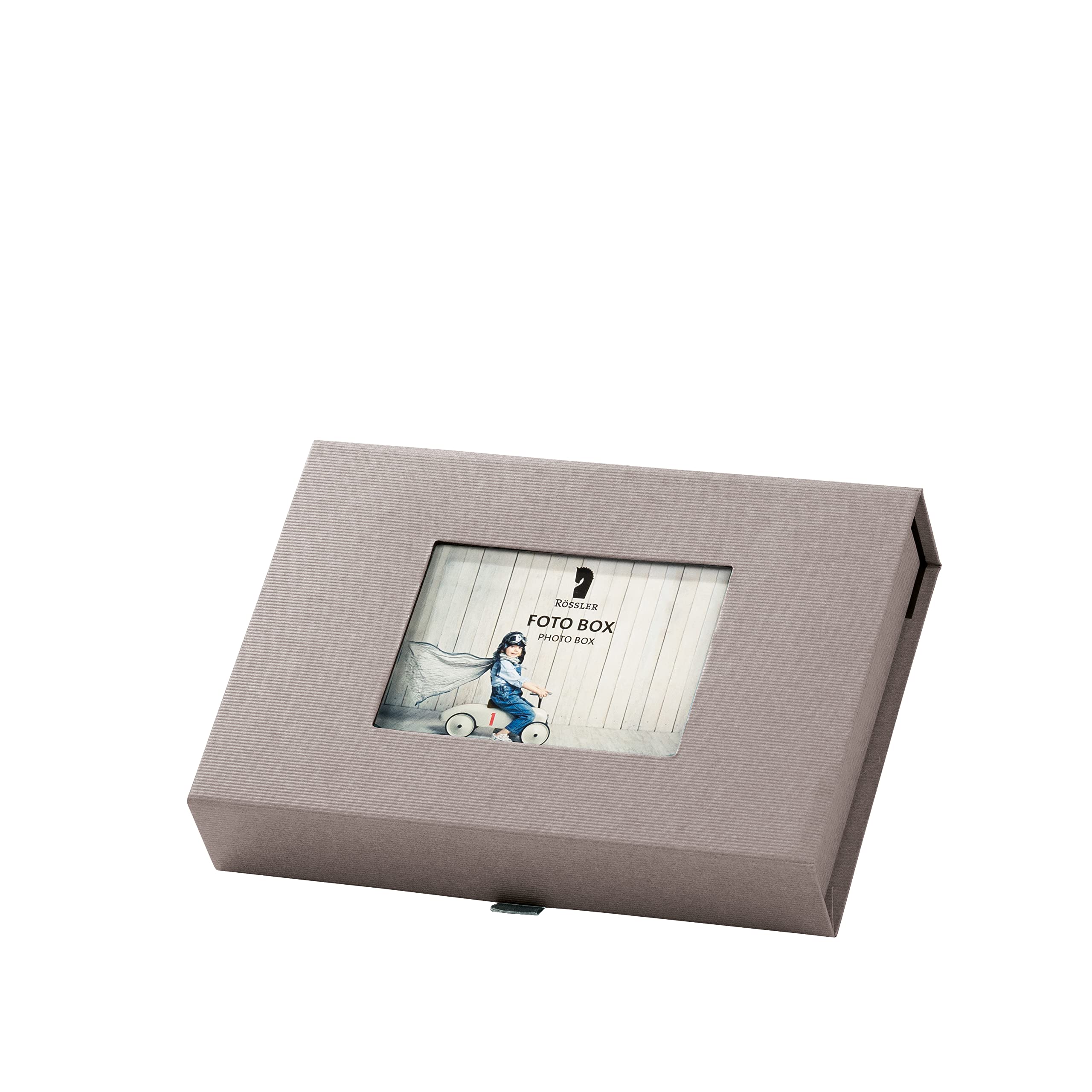 Rössler Scatola per foto con supporto 13 x 18 cm Taupe 203 x 45 x 147 mm