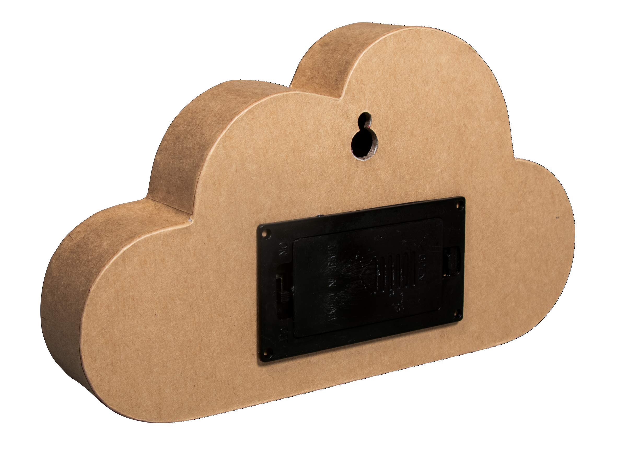 Rayher 67350521 Papier-Mâché Light Cloud, FSC Rec. 100%, force, 20 x 3 x 11.5 cm, normal, Natural