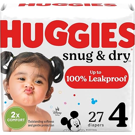 Huggies Snug & Dry Baby Diapers Size 4