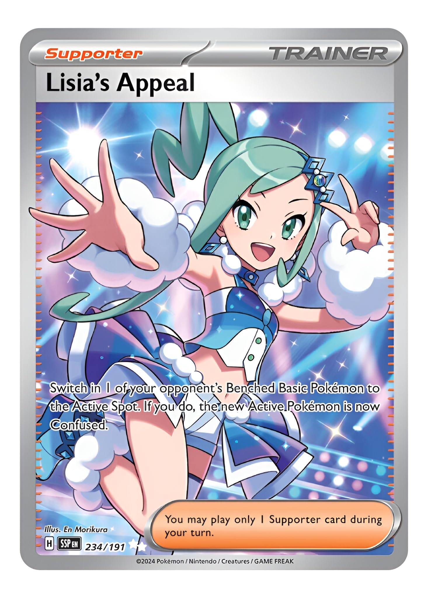 Lisia's Appeal 234/191 Ultra Rare Full Art Trainer Card