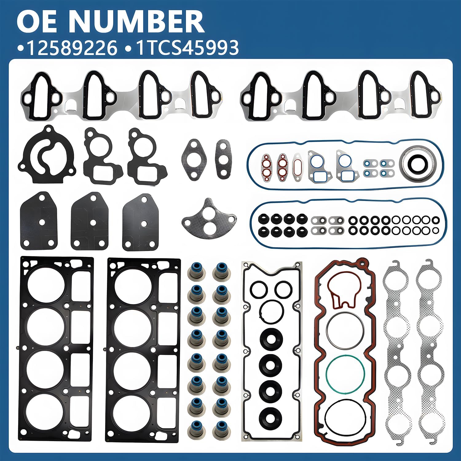 AFM/DOD 5.3 Camshaft Kit Fits for 2007-2013 Chevy Silverado 1500 Tahoe GMC Envoy Sierra Buick Isuzu V8 16 Valves with Head Gasket Oil Pump & Timing Chain