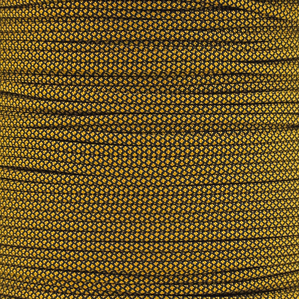 PARACORD PLANET 10 Feet Nylon 550Lb Type Iii 7 Strand Paracord Goldenrod Diamonds