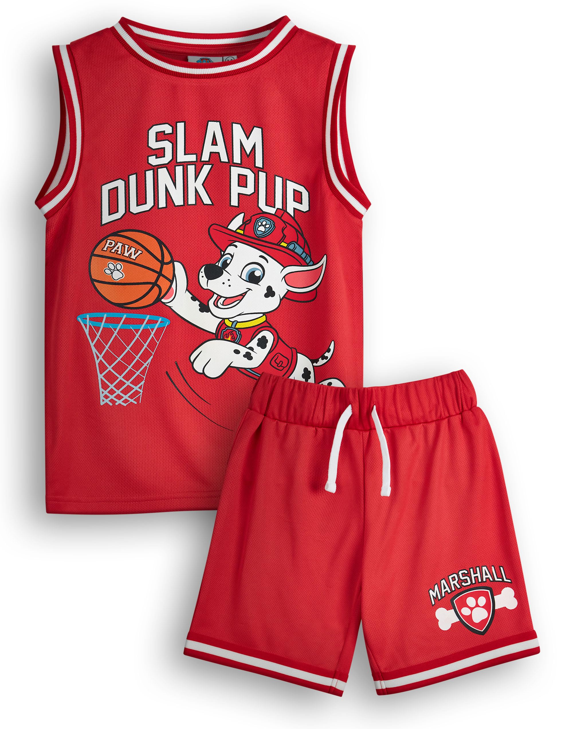 Paw Patrol (3-4 Years) 2 Piece Basketball Set (Boys Red)