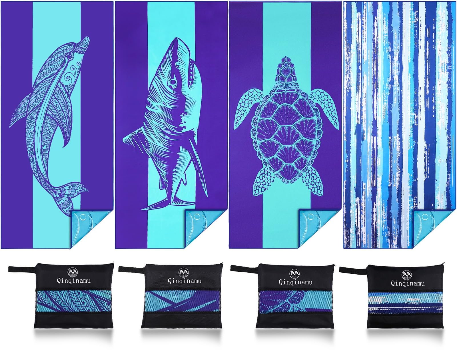 Amazon.com: Qinqinamu 4 Pack Microfiber Oversized