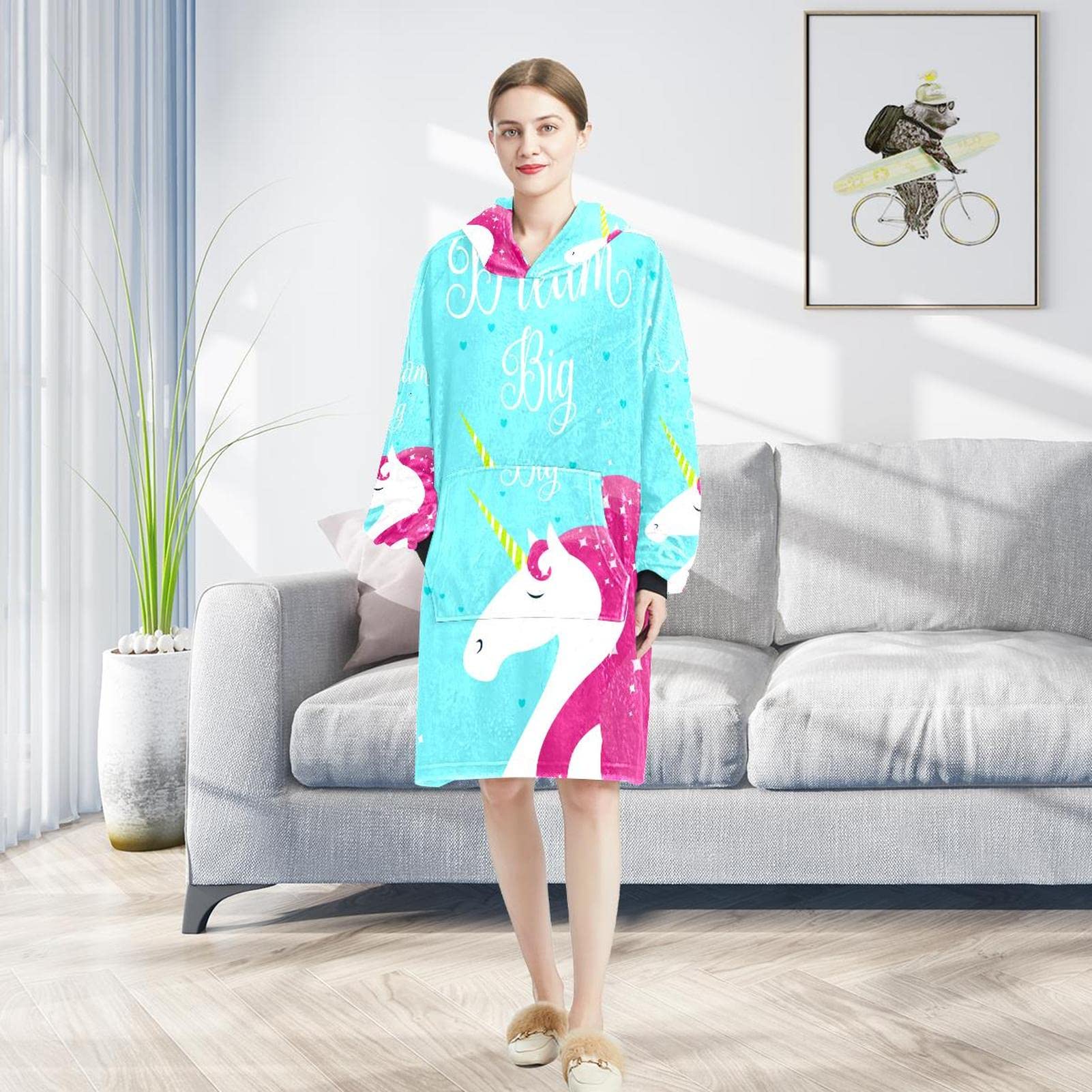 Je Vais Être Une Grande Sœur Licorne Sweat À Capuche Pour Hommes 80