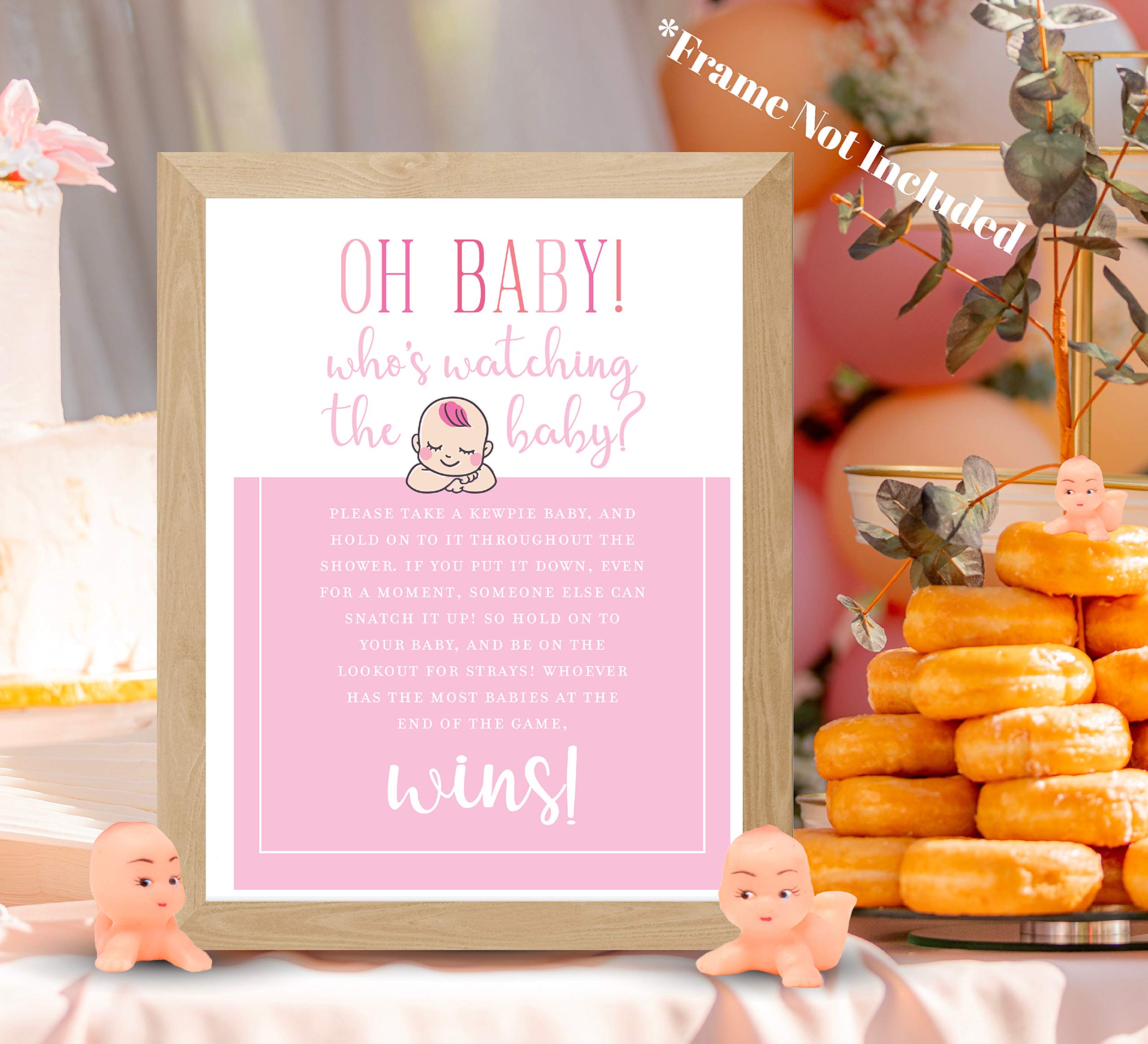 Amazon.com: Oh Baby Game! Whos Watching the Baby Shower Game for 24 Players  with Cute Kewpie Babies and Cute 8.5 x 11 Instruction Sheet by Shower Games  & Co. (Pink Design): Home