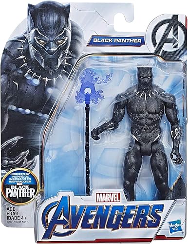 Miniatura 2 de Avengers Marvel Black Panther Figura de acción de Marvel Super Hero de 6 pulgadas