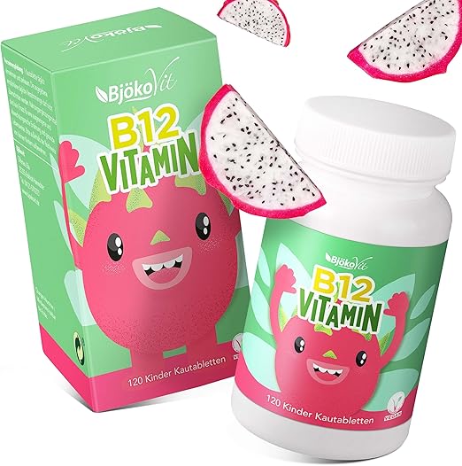 Vitamin B12 Kinder Kautabletten für 120 Tage - 100% Vegan und ...