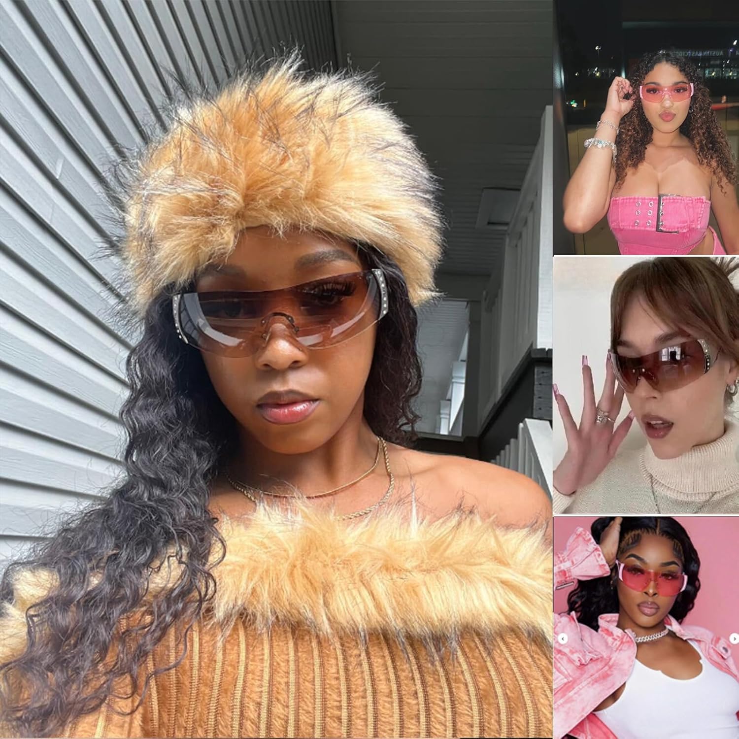 DQbhzh Y2K Óculos de sol anos 2000, óculos de sol legais sem aro Y2K para mulheres e homens, óculos escuros modernos em promoção! Veja a oferta e mais achadinhos de Óculos de sol 9 Hoje é o melhor dia para comprar DQbhzh Y2K Óculos de sol anos 2000, óculos de sol legais sem aro Y2K para mulheres e homens, óculos escuros modernos com aquele preço maroto! Promoção! Aproveite a oferta! 9