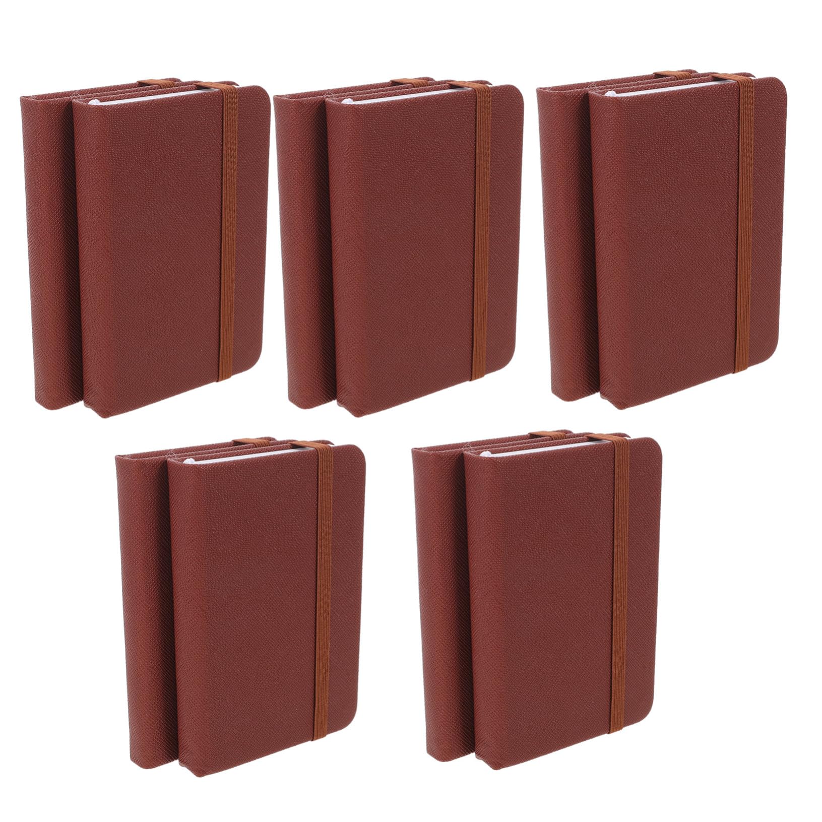 Housoutil 10pezzi Quaderno Diario Tascabile in Pu Mini Blocco Note con Copertina Rigida Pagine Bianche Formato per Lavoro Casa e Borsa