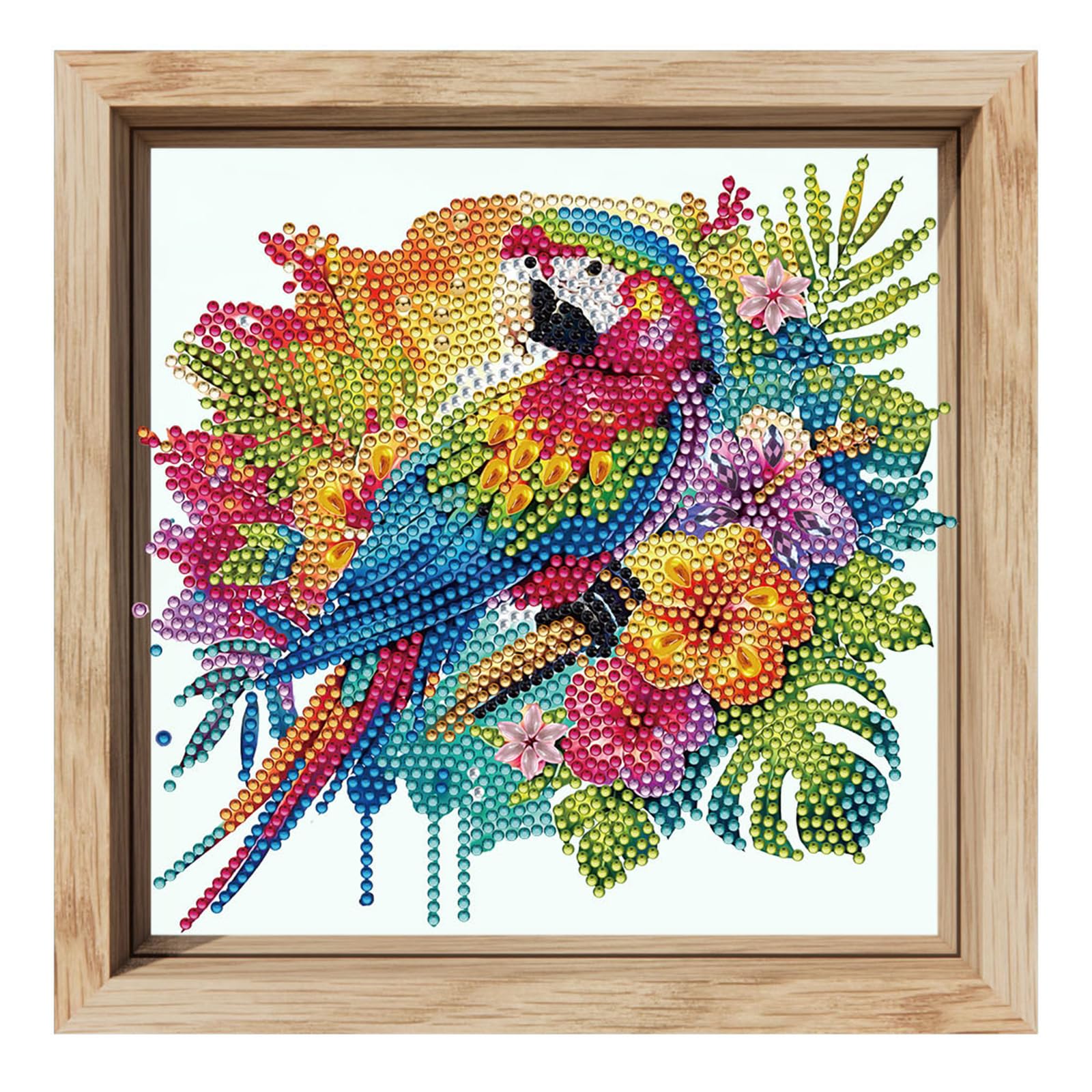 5D Diamond Painting Kit 20x20cm Vase with Frame Unique Shaped Gem Art for Beginners Home Wall Decor
