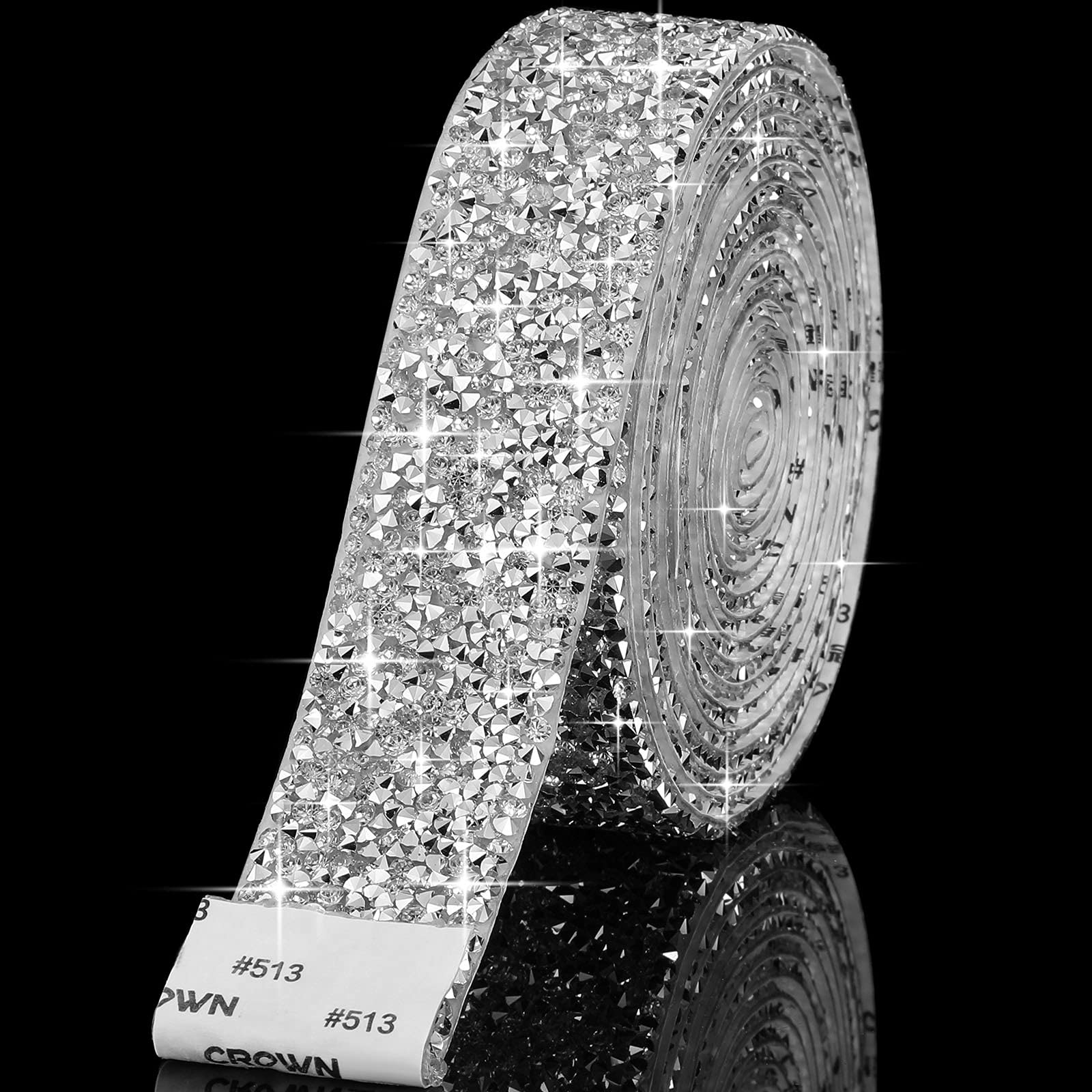 Ruban en strass auto-adhésif pour décorer sans colle vos miroirs et téléphones