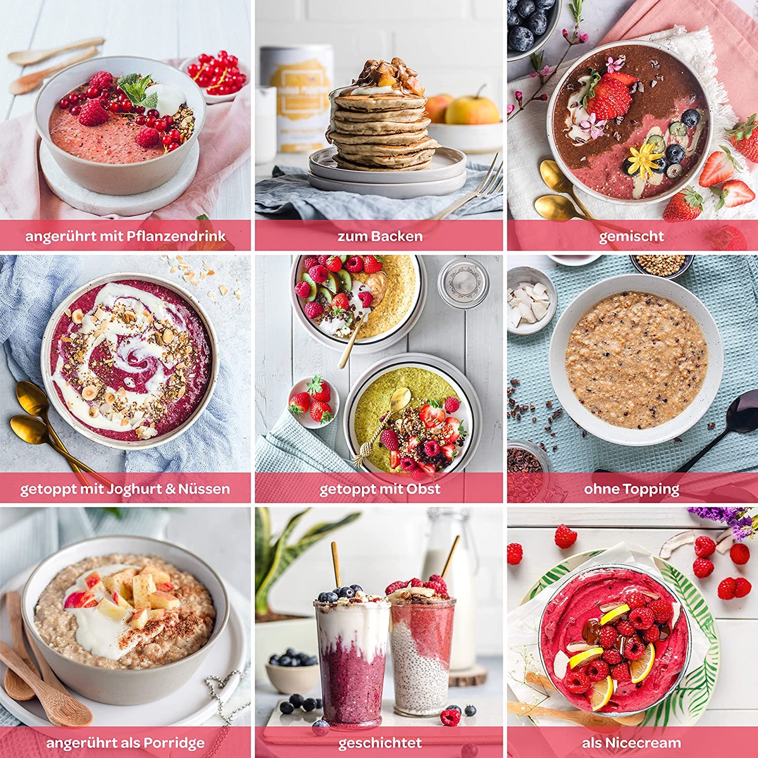 Oatsome Smoothie Bowl Mango & Maracuja - Smoothie zum löffeln - Frühstückersatz, 100% natürlich (Mango Mia, 50g), Menge:15 Stück