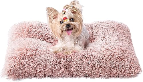 Miniatura 19 de EHEYCIGA Cama mullida para perros extragrandes, almohadilla de pelo sintético de felpa, cama XL calmante antiansiedad para jaula, lavable, suave y