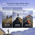 3-Axis Gimbal GPS Drone with 4K Camera YIKKEON Drone, 10000FT Range, 90Min Flight Time with 3 Batteries, 4.5" HD Screen Remote, Auto Return, Follow Me, Brushless Motor, 5G FPV, Foldable RC Quadcopter for Beginners - Under 249g