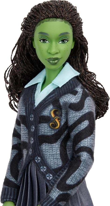 Muñeca Elphaba Wicked Universal Mattel con accesorios miniatura 3