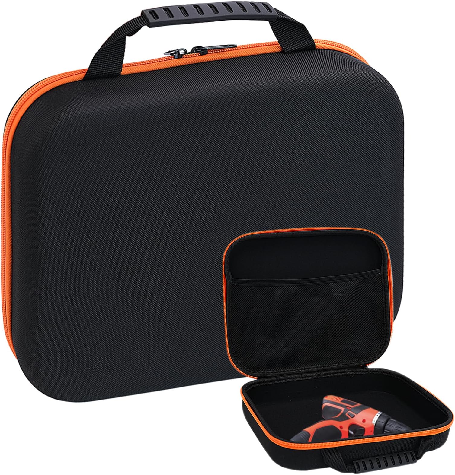 Tool Container Bag, Storage Case for Electric Drill, EVA Travel Tool Case,EVA Hard Shell Waterproof Storage Case for Electric Drills, Screws 27 * 23 * 8 CM