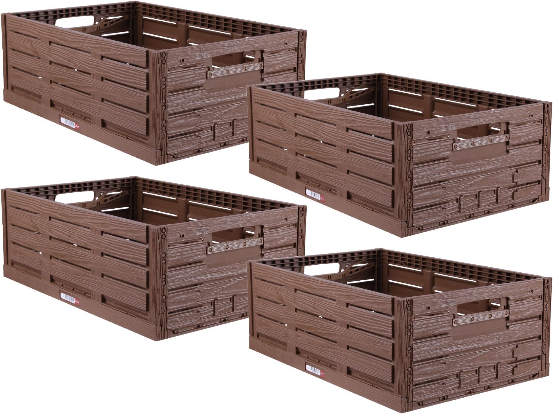 Kistenkind Faltbox Im Holzdesign – 40x30x16 Cm, Klappbare Aufbewahrungsbox Aus Kunststoff
