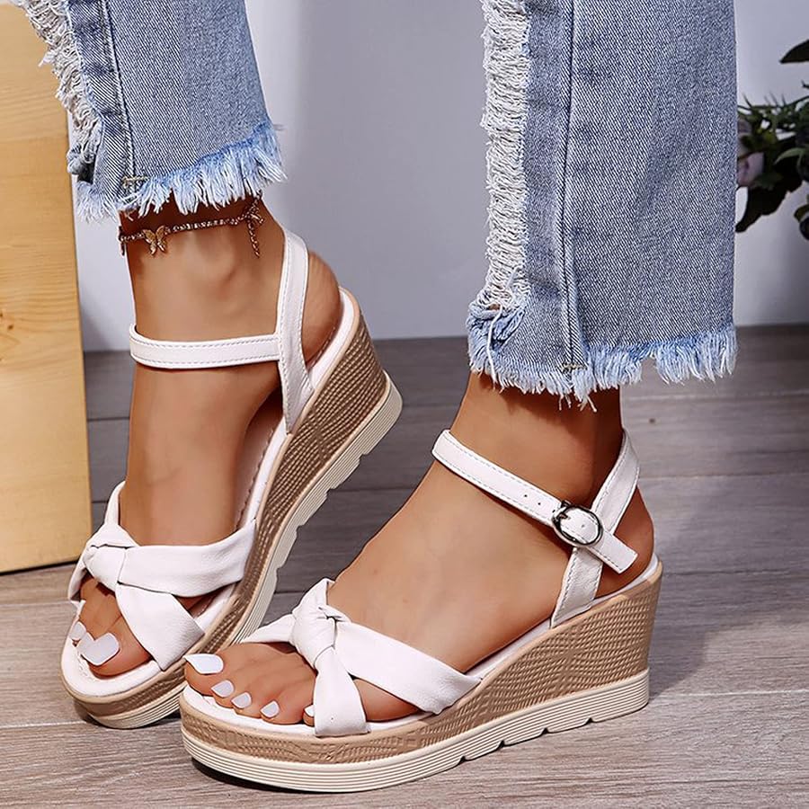 KQIVAM Sandale Femme Ete Confortable Orthopedique Chaussures