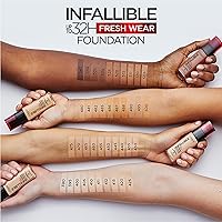 Vista 4 de L'Oreal Paris Makeup Infallible Up to 32 Hour Fresh Wear Lightweight Foundation, 390 Rose Pearl, 1 Fl Oz, Packaging May Vary Perla rosa 390