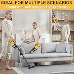 Cordless Vacuum for Dewalt 20V Battery,Handheld Vacuum Cleaner Stick Vacuum Shop Vac for Home Car Hardwood Floor Carpet with Washable HEPA Filter (No Battery)
