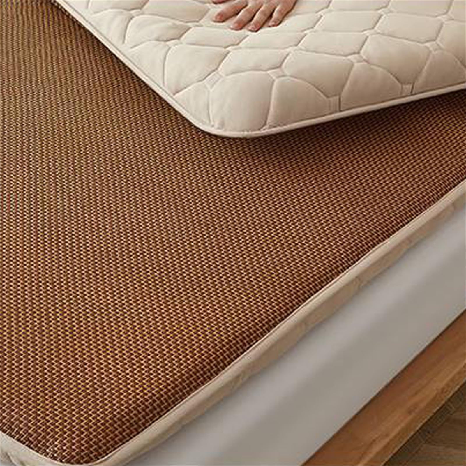 Colchón japonés de suelo, plegable, colchón de tatami grueso enrollable para camping, habitación de invitados, dormitorio