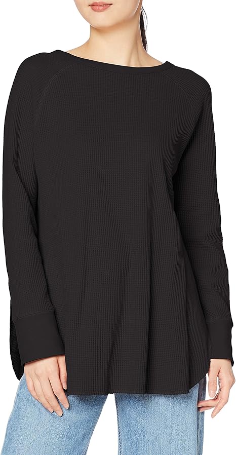 Amazon ミラオーウェン 2wayワッフルカットソーロンt 09wct レディース Blk 日本 F Free サイズ Tシャツ カットソー 通販