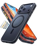 Stronger Magnetic & Shockproof for iPhone 17 Pro Max Case&comma; Fit for MagSafe&comma; Military Grade Drop Protection&comma; Camera Control&comma; DIY Button&comma; Slim for iPhone 17 Pro Max Case Translucent Matte Black
