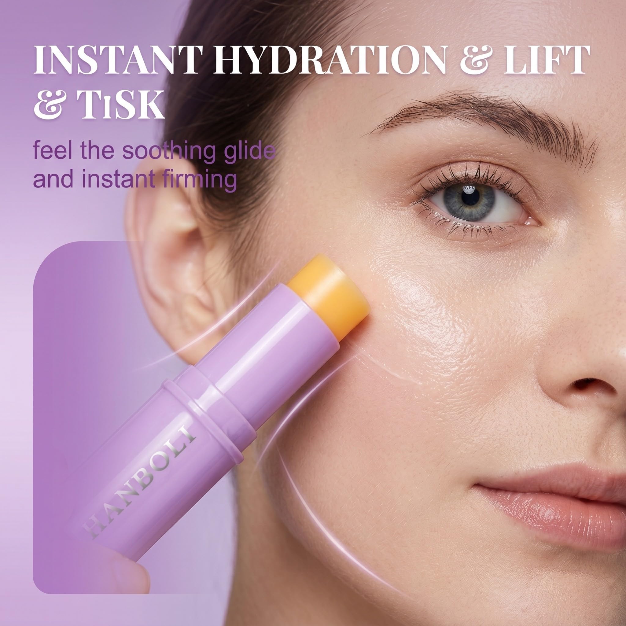 Stick Coreano Viso Antirughe con Collagene e Calcio, Balsamo Multiuso Idratante per Contorno Occhi, Viso e Collo, Peptide Eye Serum Stick per Tutti i Tipi di Pelle, 1 Pezzo
