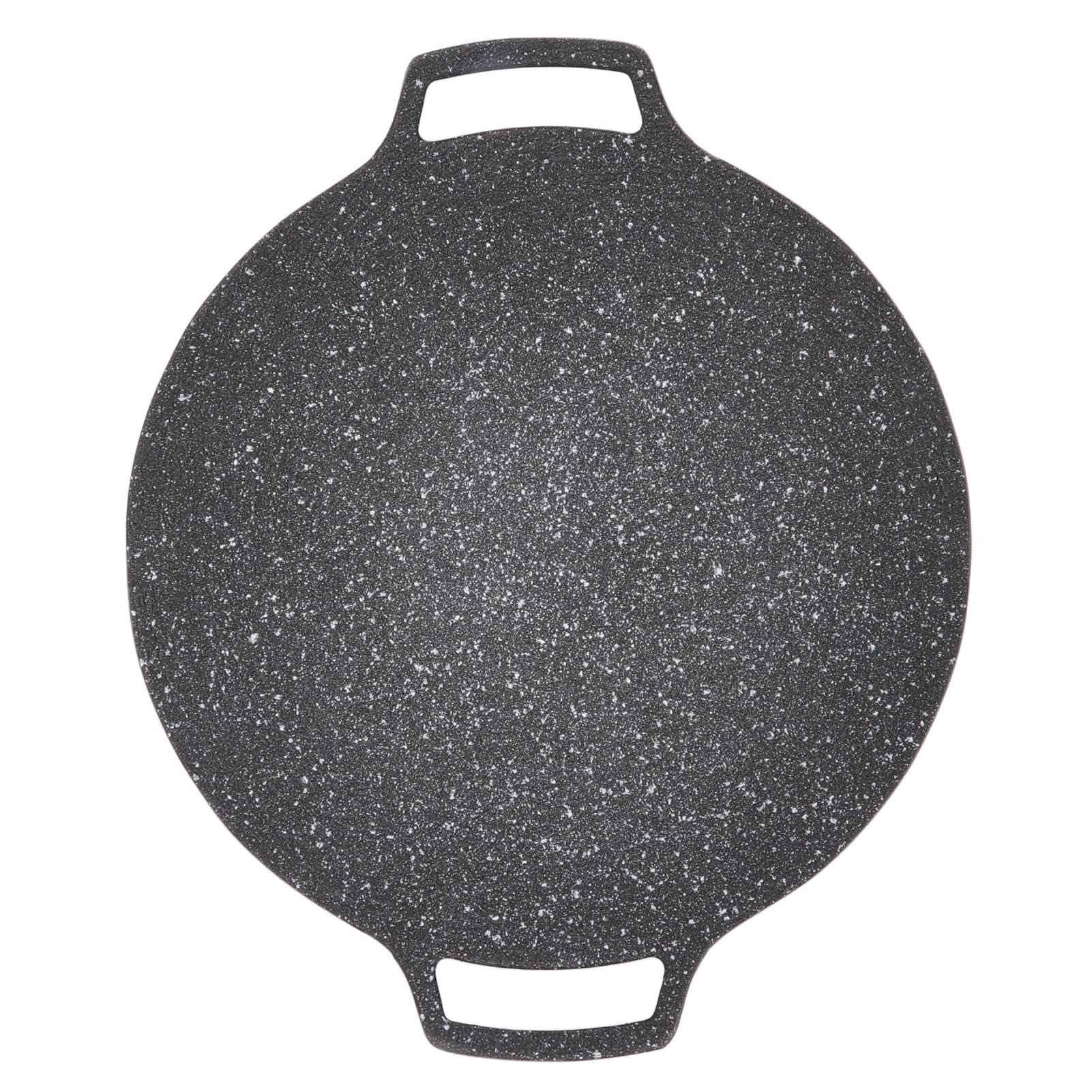 Koreański Talerz do Grilla Okrągła Patelnia do Smażenia Kaseta Piekarnik Płyta do Grillowania Teppanyaki Outdoor Round Grill Grillowanie (Rodzaj gazu 33 cm)