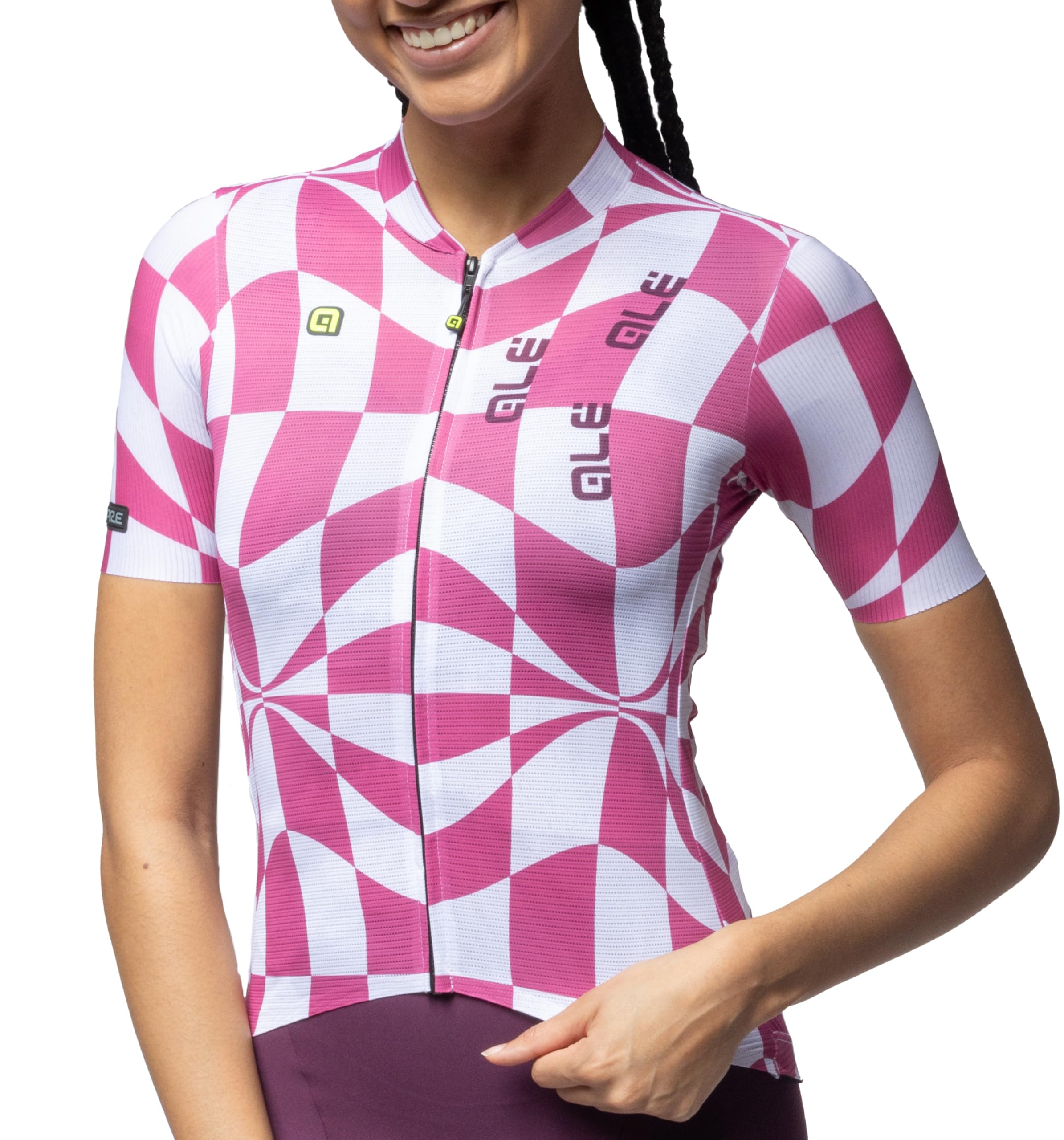 Alé Cycling Women's PR.E Multiverso 2.0 Short Sleeve Cycling Jersey, Blush Pink, M