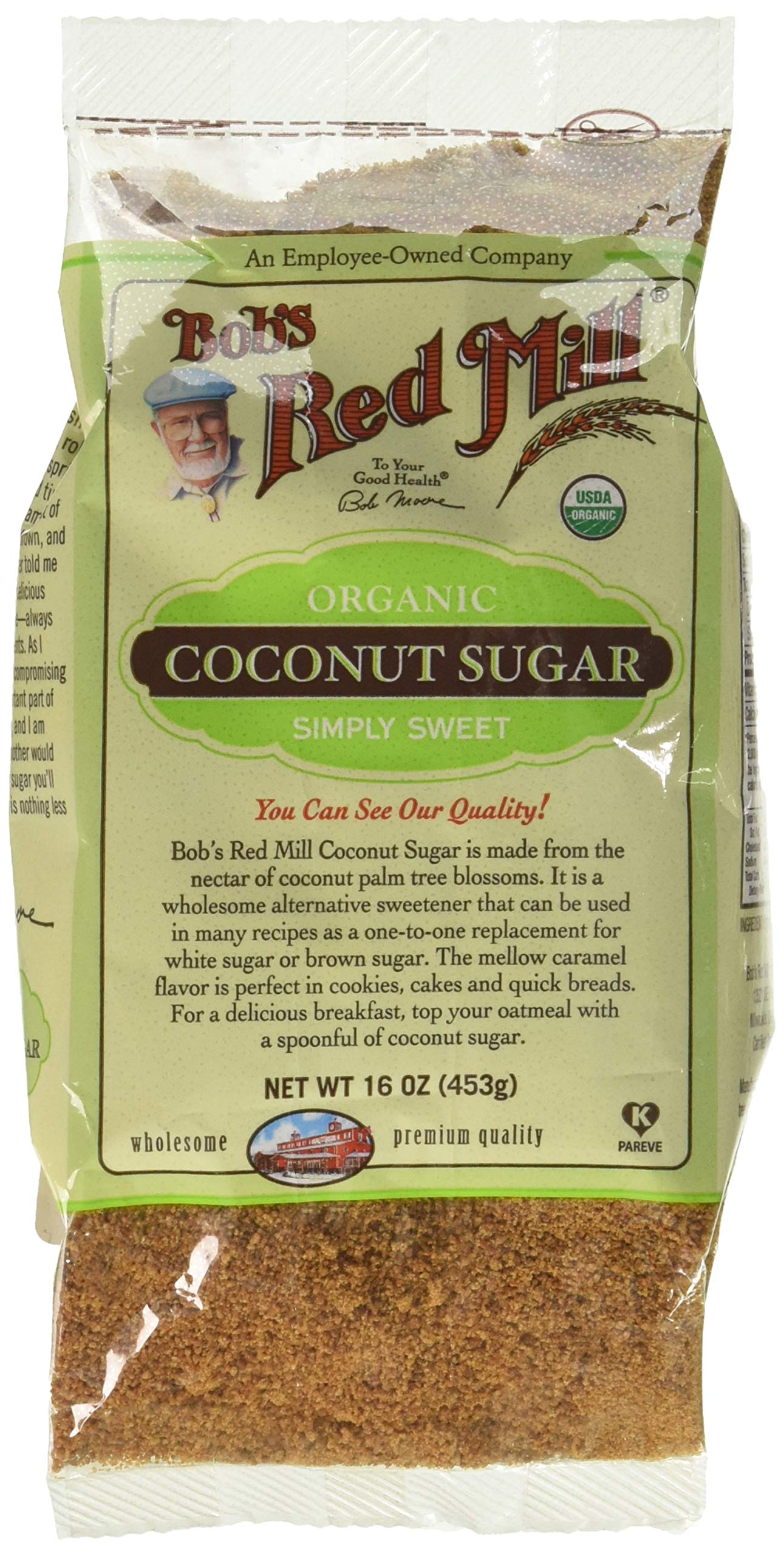 Bob's Red Mill Organic Coconut Sugar, 16 Ounce (Pack of 4)