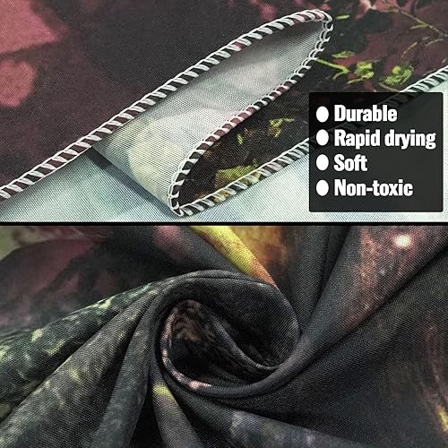 Miniatura 7 de YEXIT Tapiz de bosque mágico de cuentos de hadas, árbol de la vida con elfos, tapiz de paisaje para colgar en la pared para sala de estar,