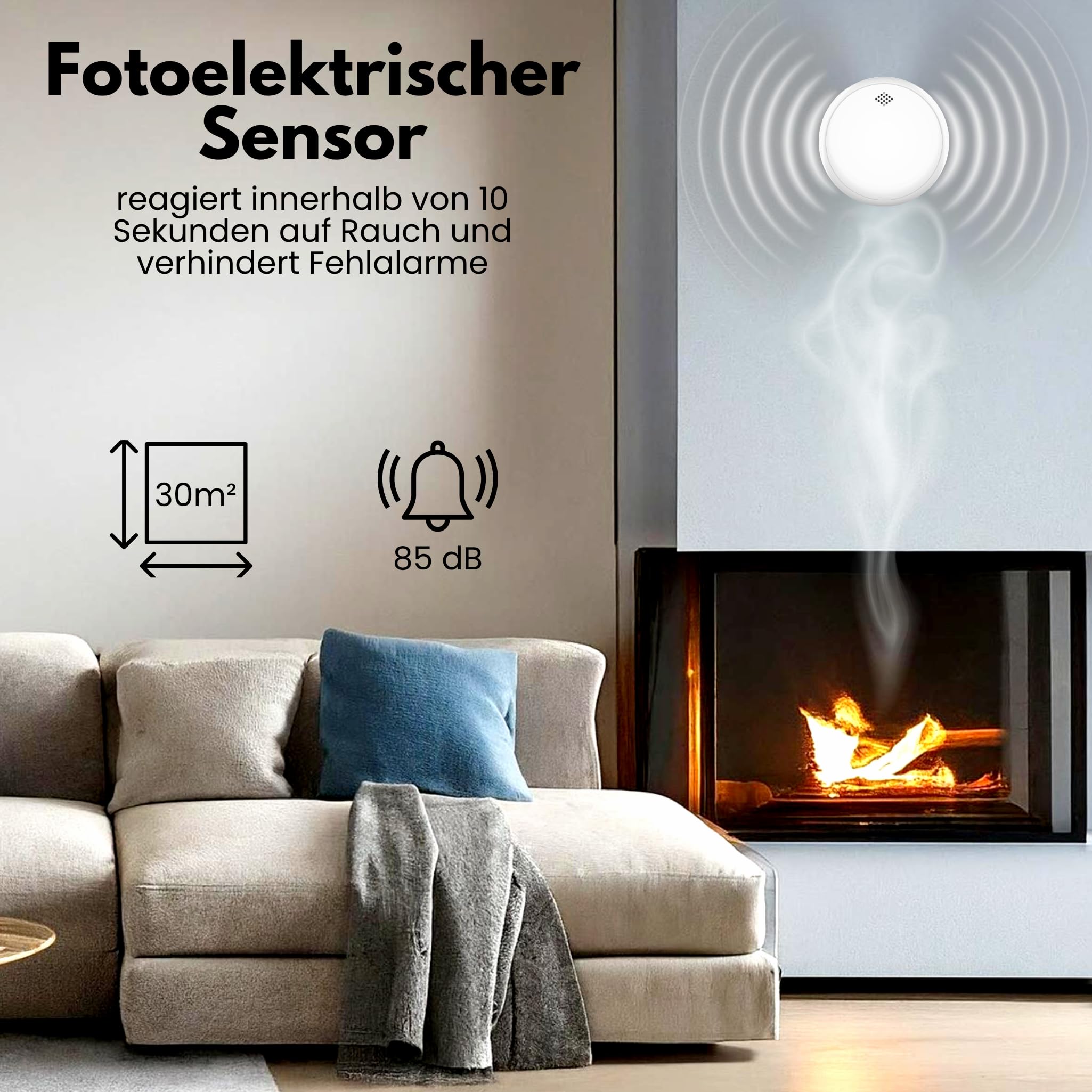 Aroha Safety Pro Rauchmelder und CO Melder Sleep Line 10 Jahre Batterie - 5