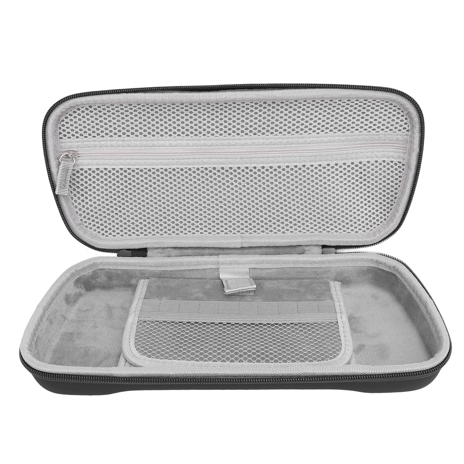 Compact Hard Protective Case, Portable Hard Shell Travel Bag with Pockets, for Rog Ally X 2024 RC72LA, for Rog Ally 2023 RC71L, for Claw A1M & Other Accessories (Black)