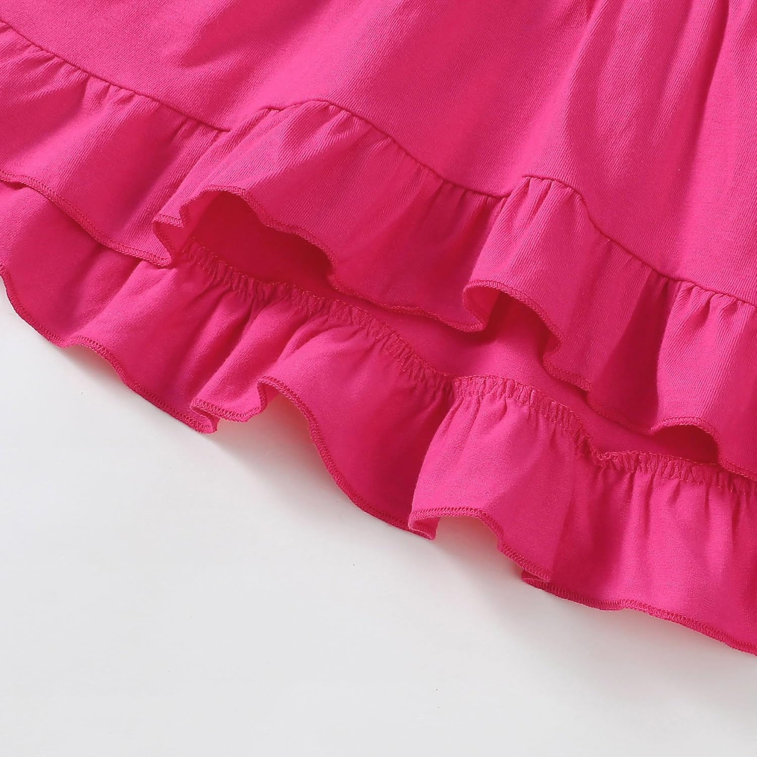 Kucnuzki Toddler Baby Girl Clothes Short Sleeve Ruffle Shirt Floral Pant Set 2 Piece Outfits For Girls Cute Clothing Set - Image 4