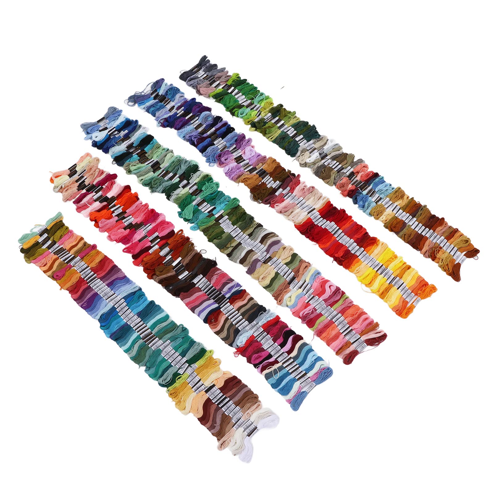 Hilo de bordar multicolor, suministros de costura de poliéster que no se decoloran, para hacer pulseras, hilos, muñecas, guantes