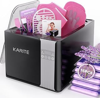 KARITE Paraffin Wax Machine for Hands and Feet, 9000ml Paraffin Wax Bath with Auto-Timer, Smart Mode, Precision Temperature Control, Paraffin Wax Warmer Kit with 16PCs Refills