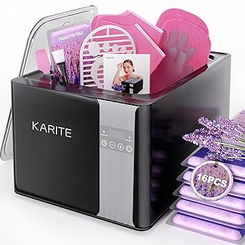 KARITE Paraffin Wax Machine for Hands and Feet, 9000ml Paraffin Wax Bath with Auto-Timer, Smart Mode, Precision Temperature Control, Paraffin Wax Warmer Kit with 26PCs Refills