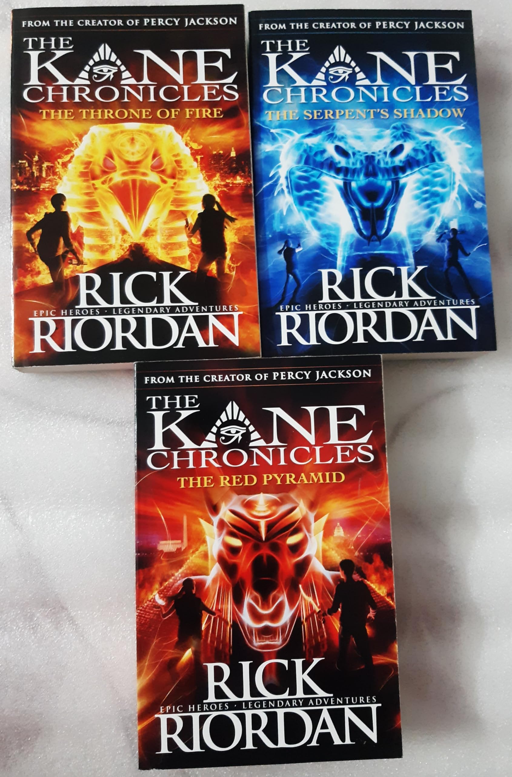 The Kane Chronicles Collection Rick Riordan 3 Books Set Red Pyramid,Throne Fire