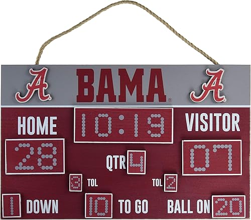 FOCO NCAA Alabama Crimson Tide - Letrero de marcador unisex, color del equipo, talla única