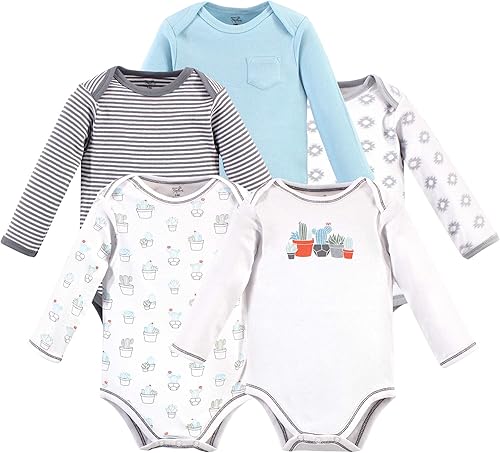 Touched by Nature unisex-baby Organic Cotton Long-sleeve Bodysuits