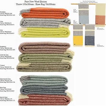 Tweedmill Textiles 100% Pure Wool Blanket Herringbone Design in Vintage Black & Camel