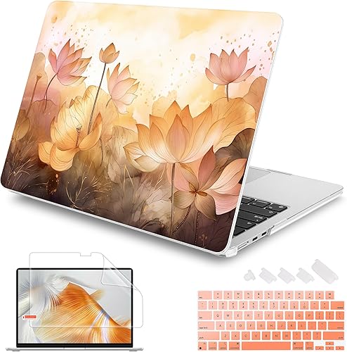 Compatible con MacBook Air de 15 pulgadas, modelo M2 Chip 2023 A2941, carcasa rígida con protector de pantalla + cubierta de teclado y tapón