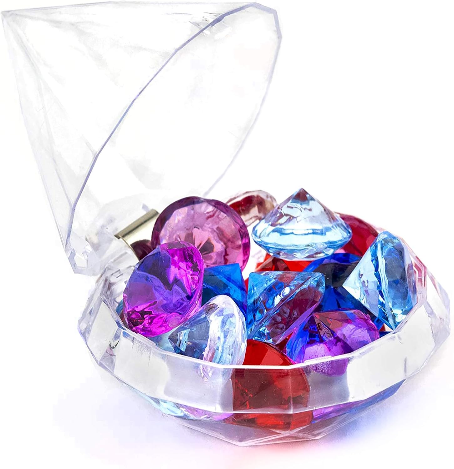 Fillable Clear Diamond Container Party Favors (Requires Assembly) (48)